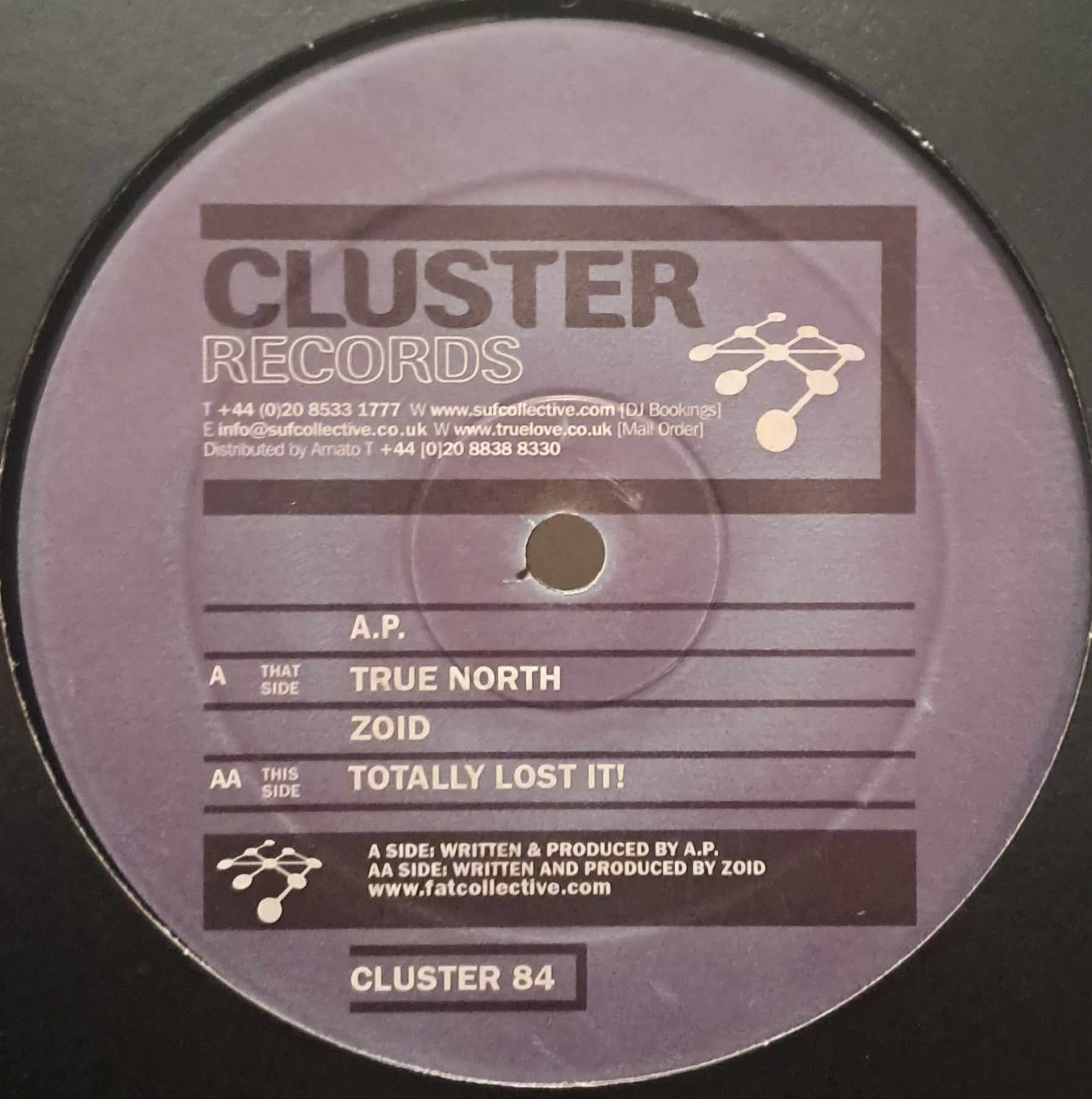 Cluster Records 84 - vinyle techno